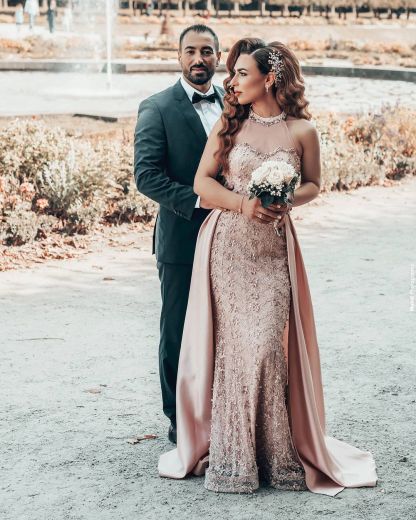 Off Shoulder Slim Mermaid Eveing Gown with detachable train-newarrivaldress