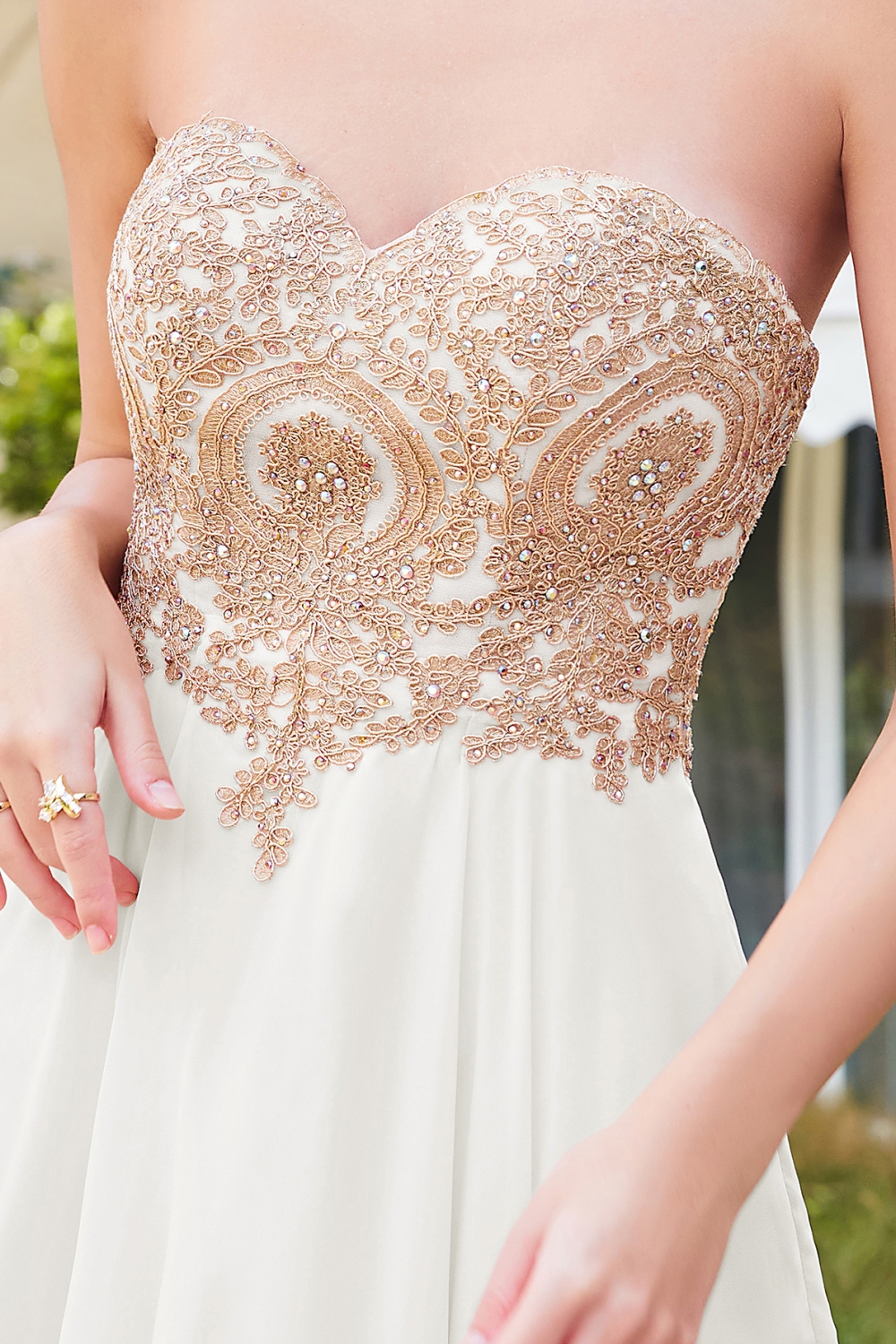 Appliques Short SweetheartMini Homecoming Dresses-newarrivaldress
