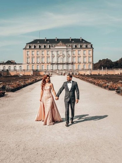 Off Shoulder Slim Mermaid Eveing Gown with detachable train-newarrivaldress