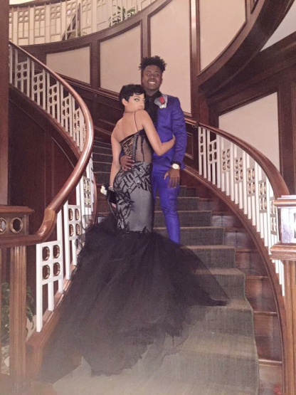 Sexy Black Spaghetti Strap Mermaid Sleeveless Prom Dress BA5440-newarrivaldress