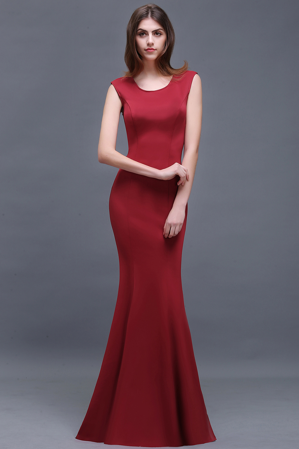 BETHANY | Sheath Scoop Floor-Length Elegant Evening Dresses-newarrivaldress