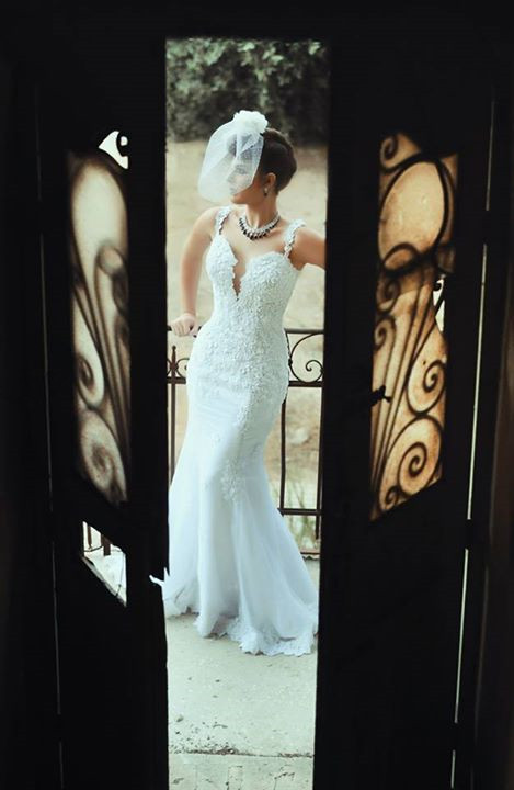 Glamorous Straps Elegant Lace Appliques Mermaid Wedding Dress Floor Length-newarrivaldress