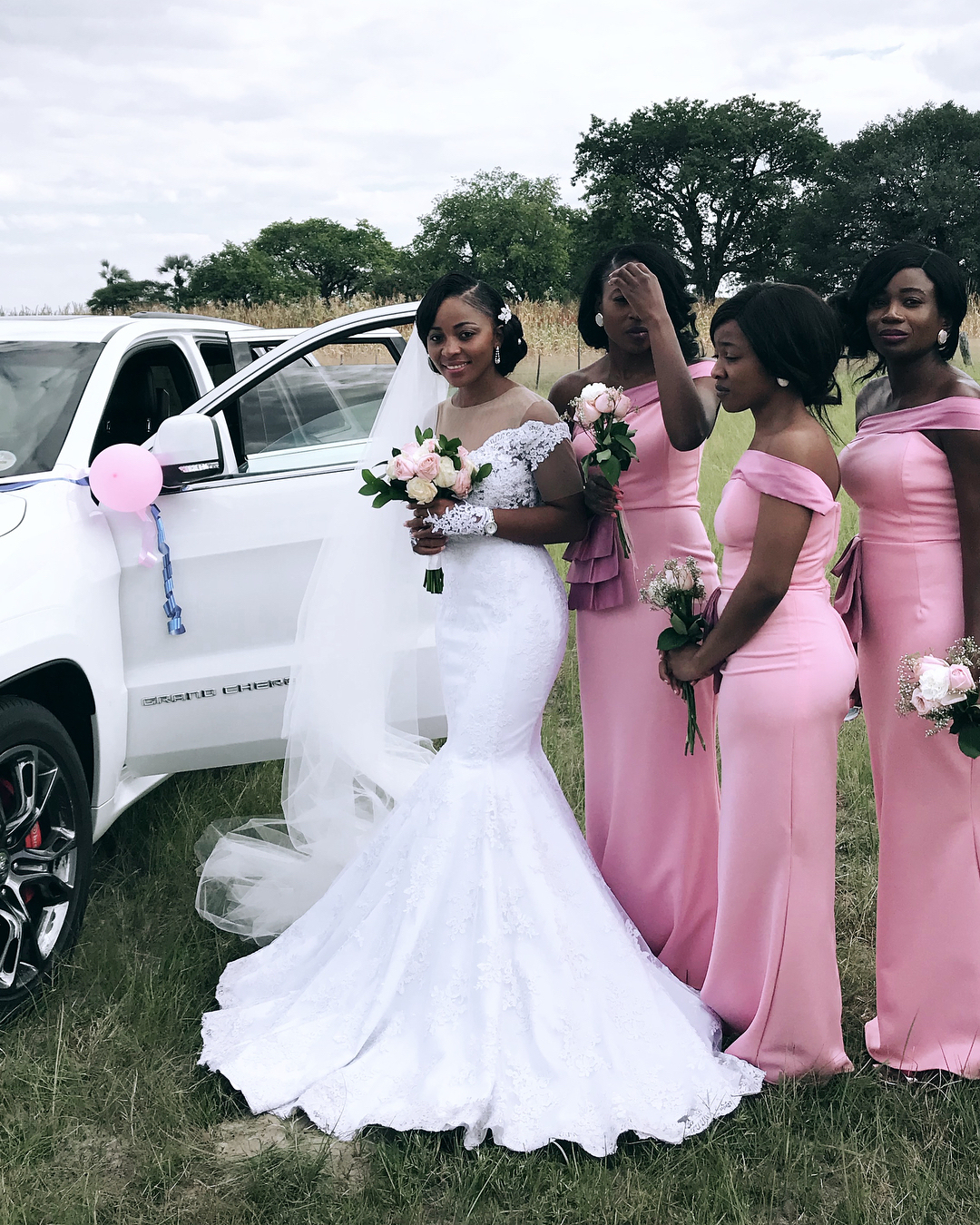 Mermaid Appliques Sheer Tulle Wedding Dresses | Short Sleeves Bridal Gowns-newarrivaldress