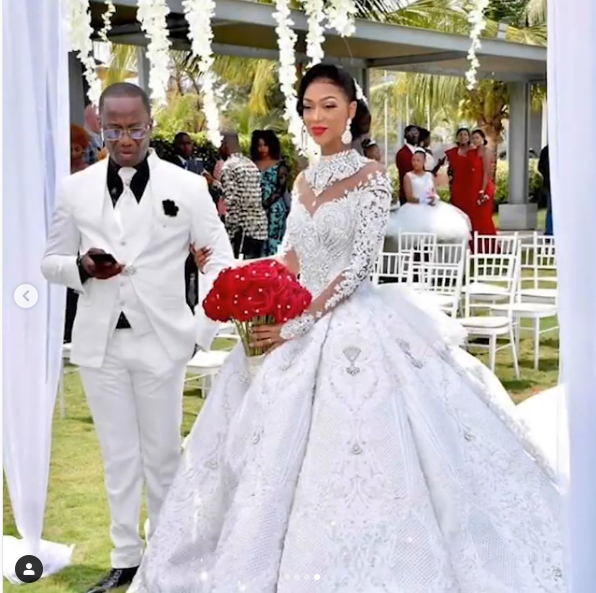 Gorgeous Crystals Ball Gown Wedding Dresses with Sleeves | Sparkling Bridal Gowns with Cathedral Train-newarrivaldress