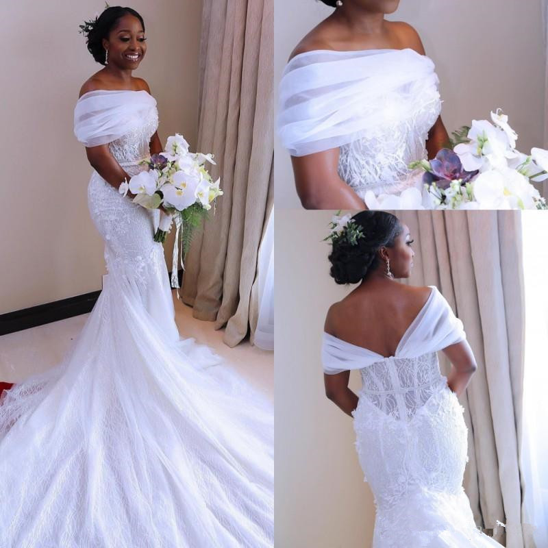 Elegant New Arrival Sexy Off The Shoulder Mermaid Wedding Dresses |Online Bridal Gowns-newarrivaldress