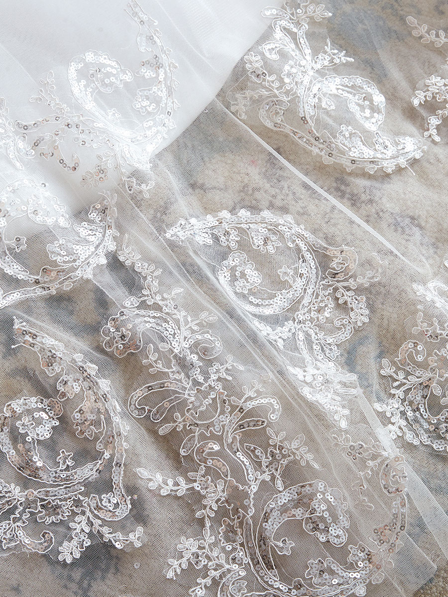 Wedding Dress 2021 V Neck Princess Sleeveless Floor Length Tulle Bridal Gown With Train-newarrivaldress