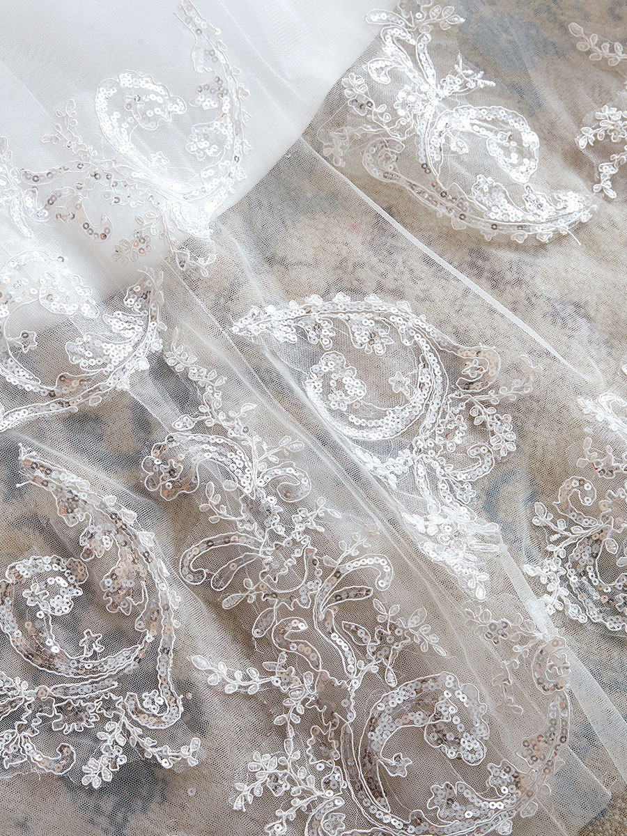 Wedding Dress 2021 V Neck Princess Sleeveless Floor Length Tulle Bridal Gown With Train-newarrivaldress