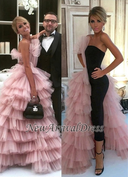 Tulle Designer Mermaid Long Glamorous Layer Evening Dress-newarrivaldress