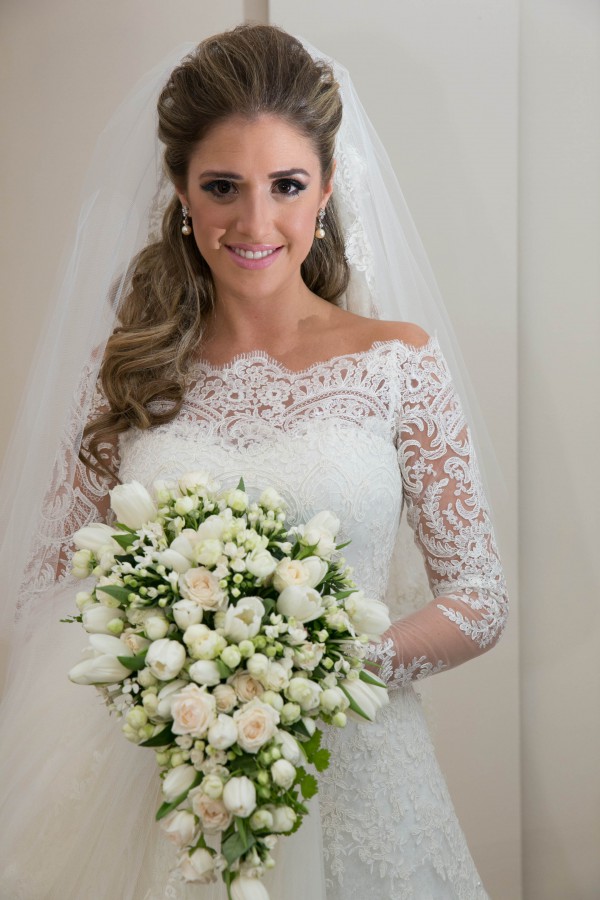 Custom Made Wedding Dress Long Sleeve Sweep Train New Arrival Back Elegant Lace Appliques Wedding Dress-newarrivaldress
