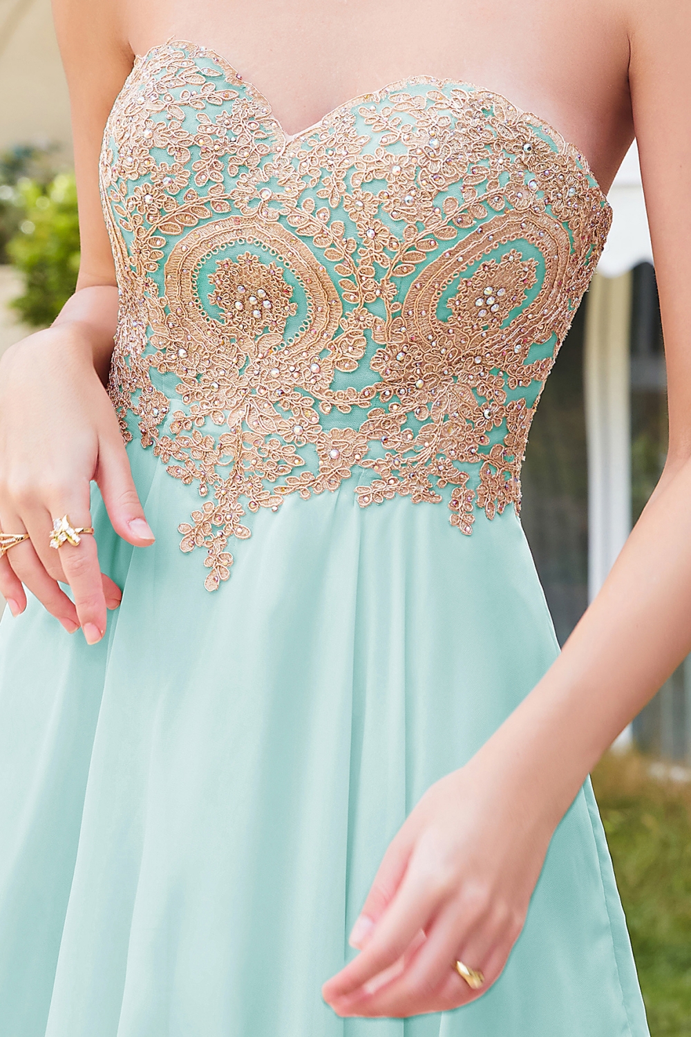 Appliques Short SweetheartMini Homecoming Dresses-newarrivaldress