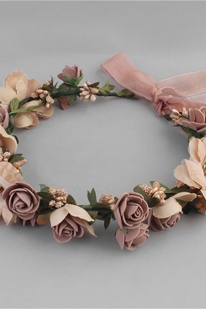 Flower Plastic Special Occasion Flower-Girl's-Headwear Headpiece with Imitation Pearls