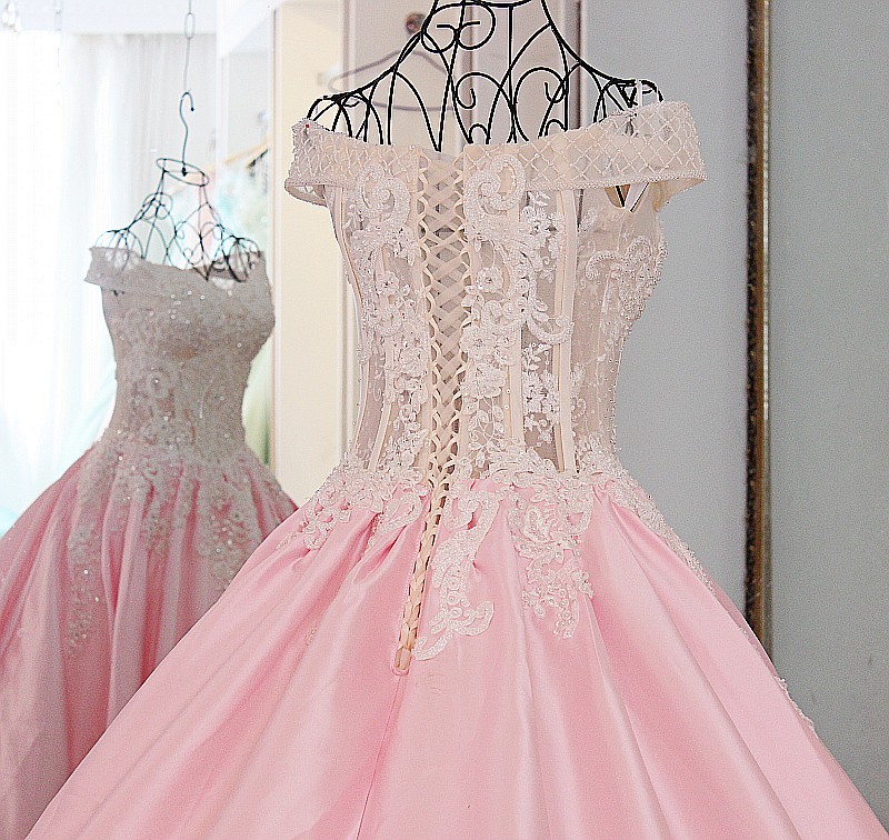 Ball Gown Off-The-Shoulder Court Train Floor-Length Applique Evening Dresses-newarrivaldress