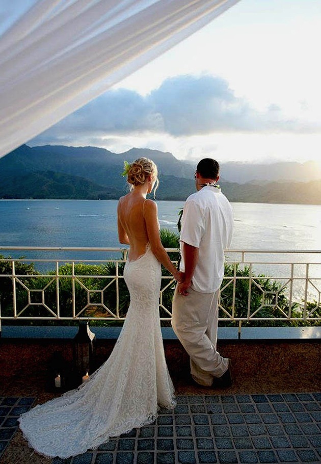 Mermaid Ruffles Lace Spaghetti Straps Bridal Gowns | Sweep Train Sleeveless Wedding Dresses-newarrivaldress