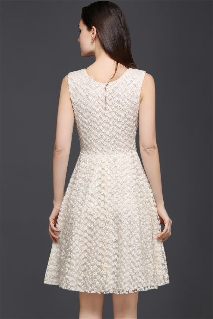 CHRISTINE | Princess Scoop neck Knee-length Lace Sexy Prom Dress-newarrivaldress