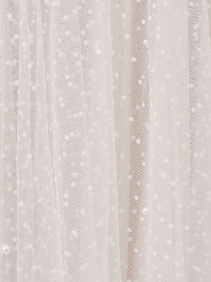 White Bridal Short Dress T-Length A-Line Sweetheart Pearls Spaghetti Straps Tea Length Dress-newarrivaldress