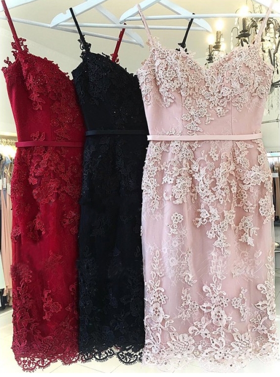 Elegant Pink Sheath Short Homecoming Dresses Spaghetti-Strap Sexy Sleeveless Cocktail Dresses-newarrivaldress