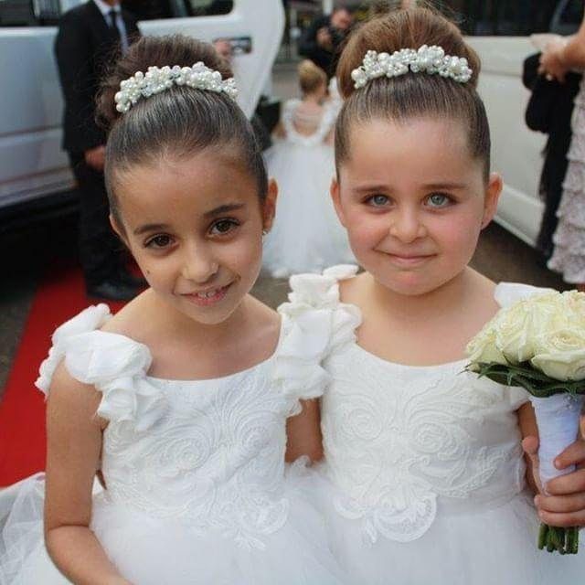 Modest White Cap Sleeve Scoop Cute Flower Girl Dress-newarrivaldress