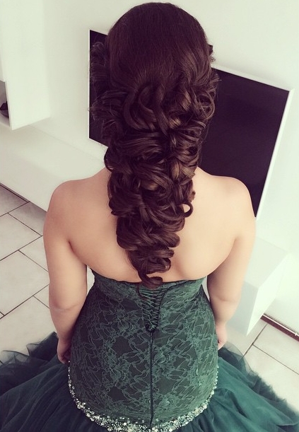 Strapless Sexy Mermaid Applique Tulle Sweep Train Sequins Prom Dresses-newarrivaldress