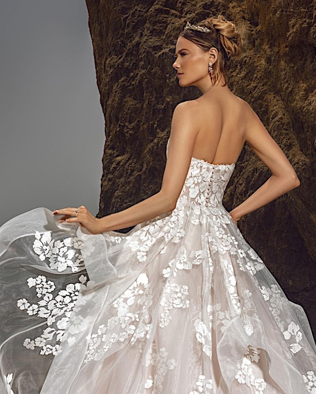 Sleeveless white Floral Lace Aline Wedding Dress Sweetheart Bridal Dress-newarrivaldress