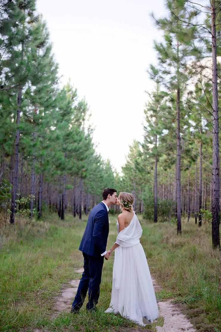 Tulle A-Line Custom Made Sexy Spaghetti Straps Beadings Simple Wedding Dresses-newarrivaldress