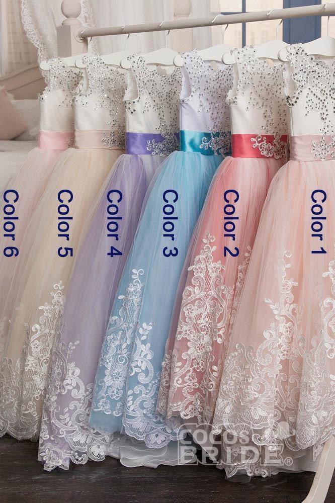 Scoop Neck Sleeveless Ball Gown Flower Girls Dress-newarrivaldress