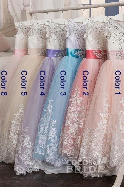 Scoop Neck Sleeveless Ball Gown Flower Girls Dress-newarrivaldress