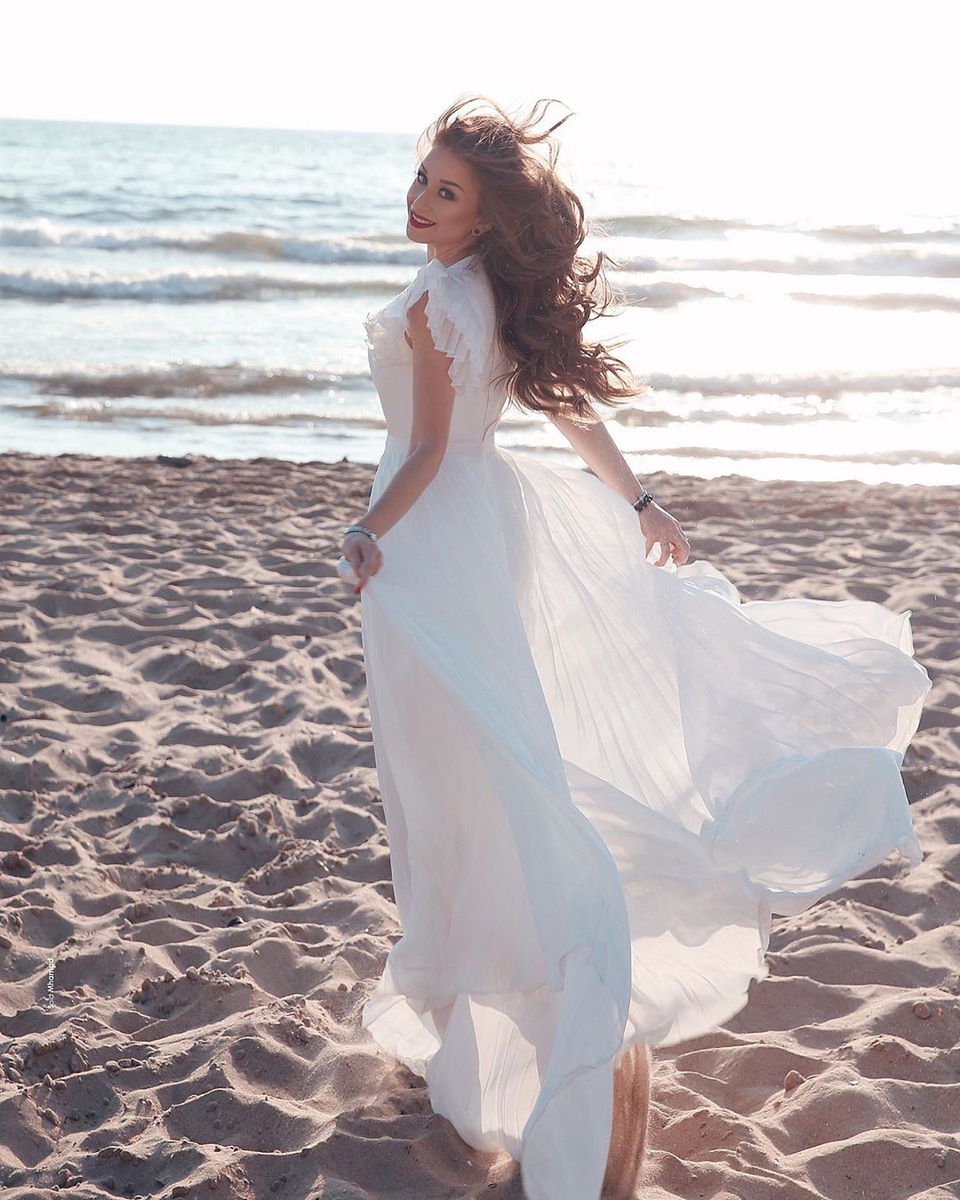 A-line Chiffon V-neck Wedding Dresses | Sexy Short Sleeve Floor Length Tulle Bridal Gowns-newarrivaldress