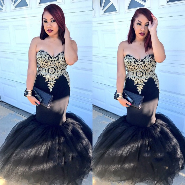 Sweetheart Lace Prom Dress |Mermaid Tulle Evening Gowns-newarrivaldress