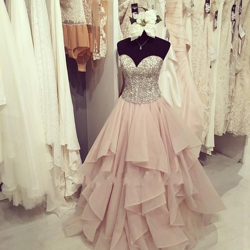 Floor Length Ruffles Long Evening Gowns | Sweetheart Beads Gorgeous Prom Dresses BA4448-newarrivaldress