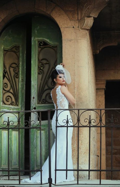 Glamorous Straps Elegant Lace Appliques Mermaid Wedding Dress Floor Length-newarrivaldress