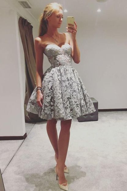 Elegant Sweetheart Homecoming Dresses Classic Sexy Sleeveless Cocktail Dresses-newarrivaldress