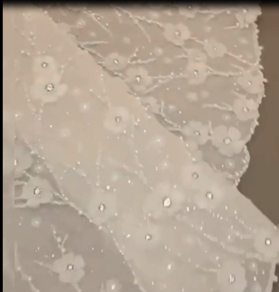 Luxurious Crystals Floral Bridal Gown with Long Sleeves-newarrivaldress