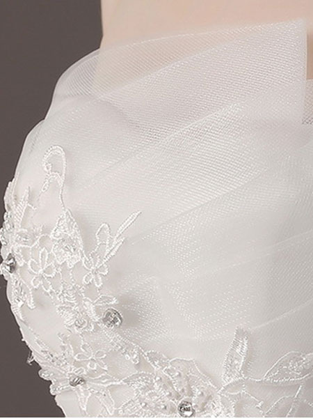 Princess-Ball-Gown-Wedding-Dresses-Strapless-Lace-Applique-Beaded-Ivory-Maxi-Bridal-Dress-newarrivaldress