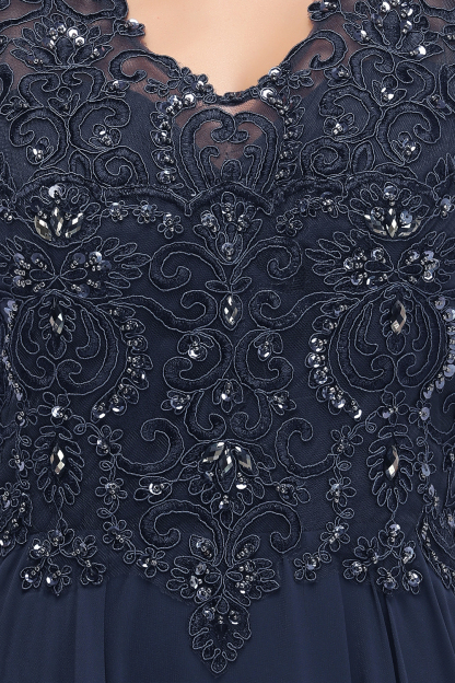 PATRICIA | A-line V-neck Sleeveless Long Appliqued Chiffon Prom Dresses with Crystals-newarrivaldress