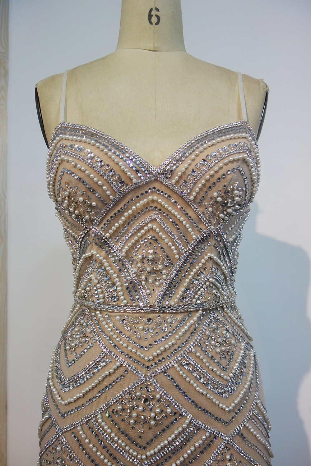 JESSIE | Mermaid Spaghetti Sweetheart Long Sequined Beading Prom Dresses with Pearls and Crystals-newarrivaldress