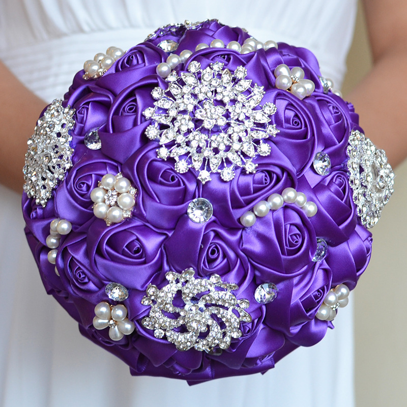 Stunning Beading Wedding Bouquet in Multiple Colors-newarrivaldress