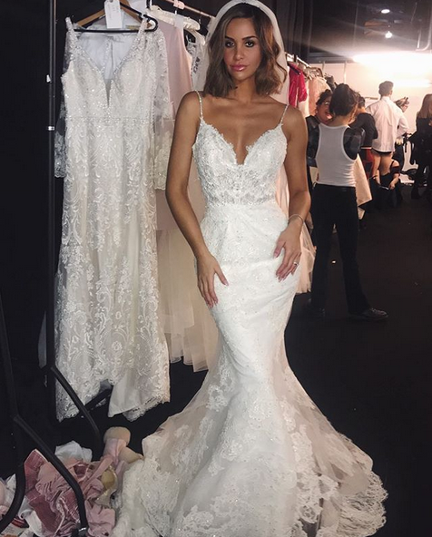Backless Wedding Dresses Lace Mermaid|Sexy Spaghetti Straps Bridal Gowns-newarrivaldress