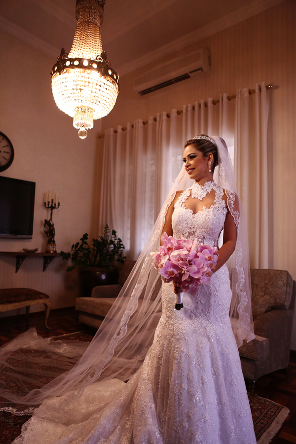 Sexy Mermaid Wedding Dresses Online High Neck Grace Full Lace See Through Back vestidos de novia-newarrivaldress