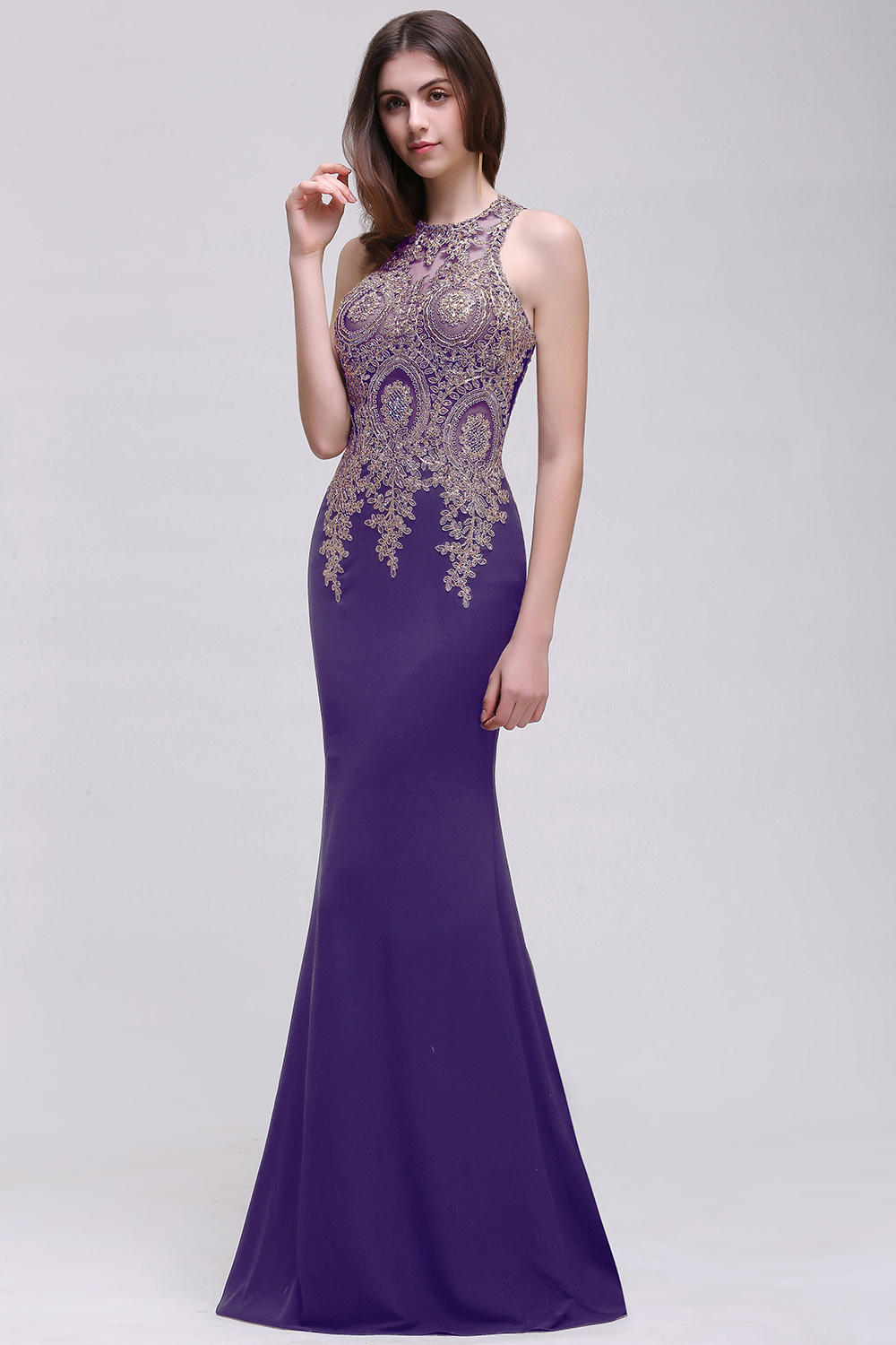 BROOKLYNN | Mermaid Black Prom Dresses with Lace Appliques-newarrivaldress