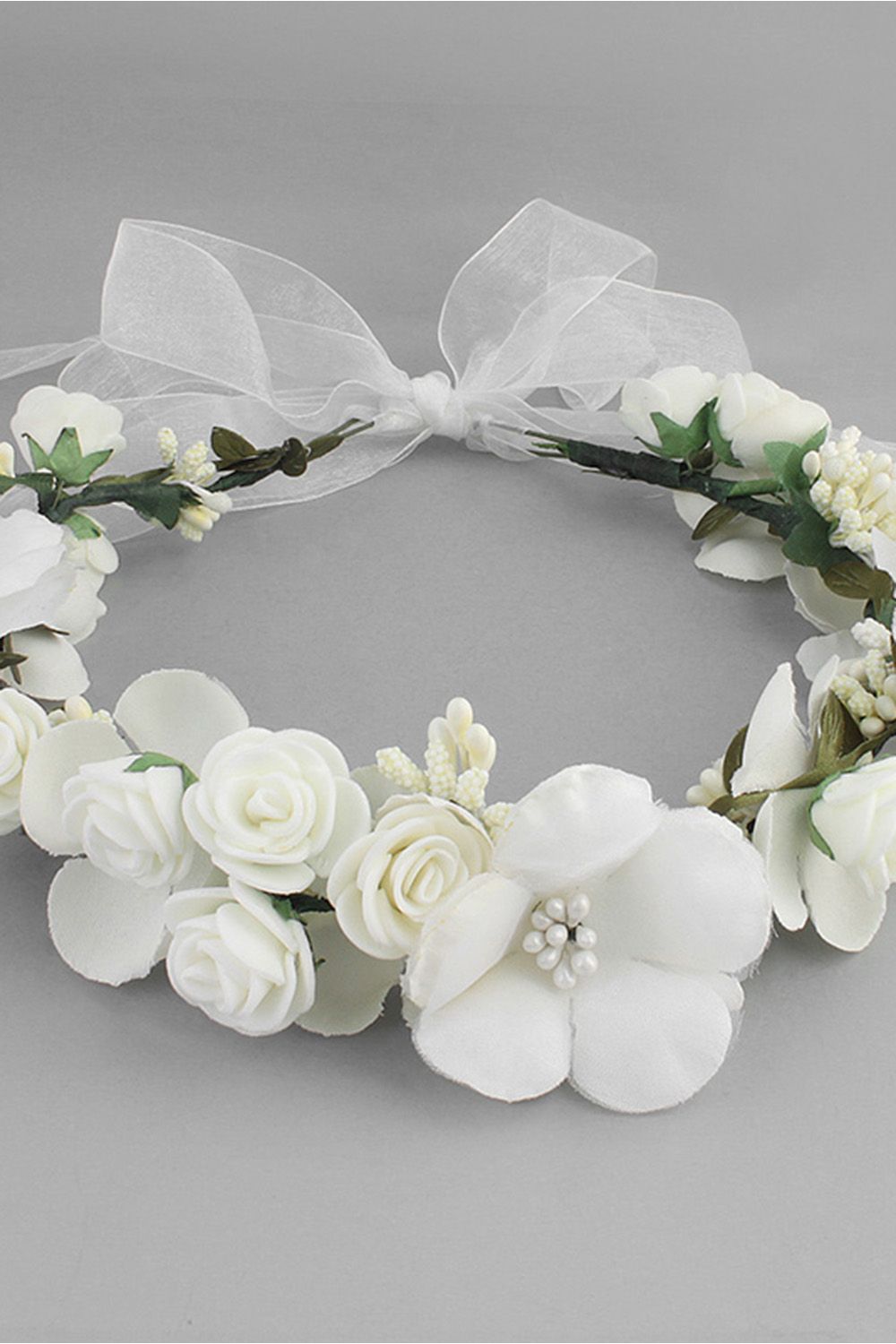 Flower Plastic Special Occasion Flower-Girls-Headwear Headpiece with Imitation Pearls | Newarrivaldress.com
