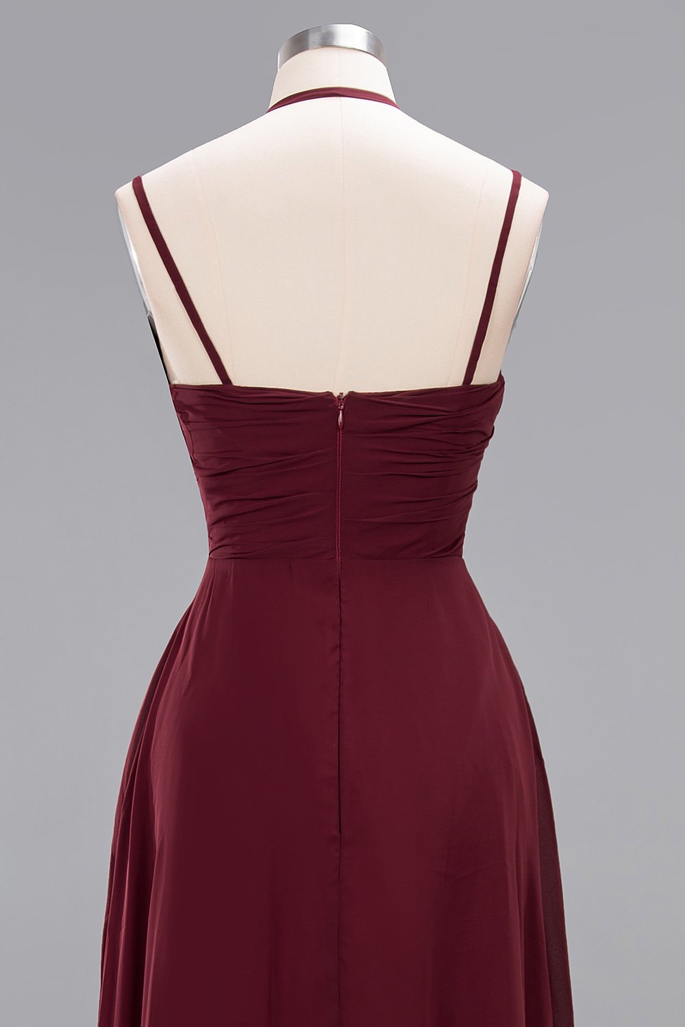 A-line Chiffon Spaghetti Straps Sleeveless Ruffles Floor-Length Bridesmaid Dresses-newarrivaldress
