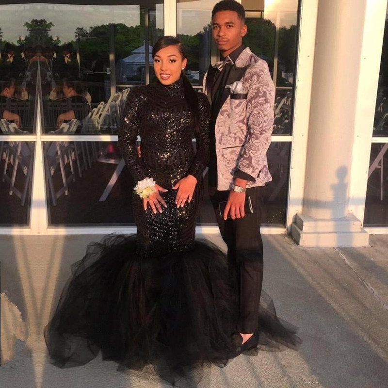 Sexy BlackProm Dress | Sequins Tulle Evening Gowns BK0-newarrivaldress