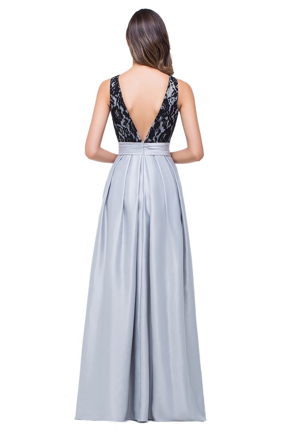 ELLIE | A-line Floor-length Crew Chiffon Lace Bridesmaid Dresses-newarrivaldress