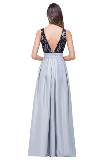 ELLIE | A-line Floor-length Crew Chiffon Lace Bridesmaid Dresses-newarrivaldress