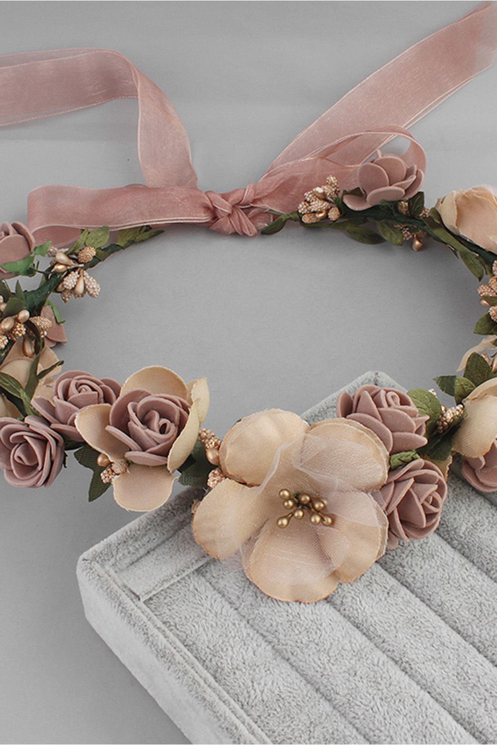 Flower Plastic Special Occasion Flower-Girls-Headwear Headpiece with Imitation Pearls | Newarrivaldress.com