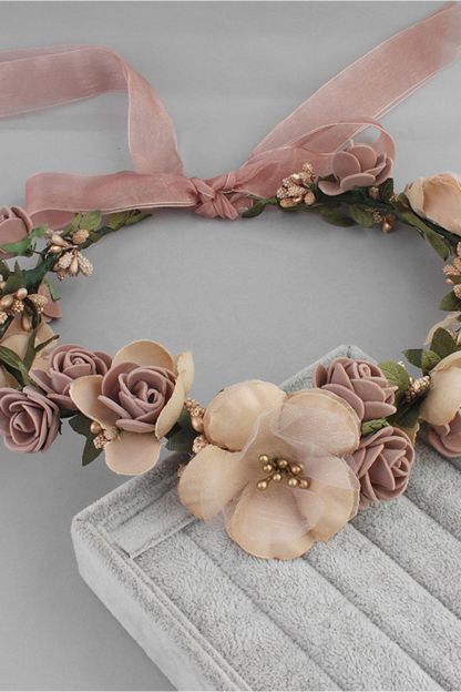 Flower Plastic Special Occasion Flower-Girl's-Headwear Headpiece with Imitation Pearls