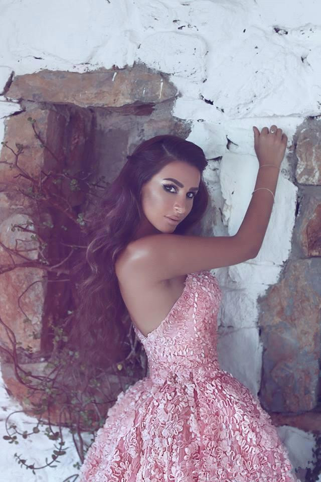 Gorgeous Sweetheart Pink Prom Dress Princess With Appliques