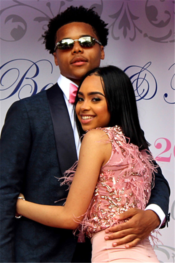 Sexy Straps Fur V-Neck Prom Dresses | 2021 Pink Sleeveless Mermaid Evening Gowns-newarrivaldress