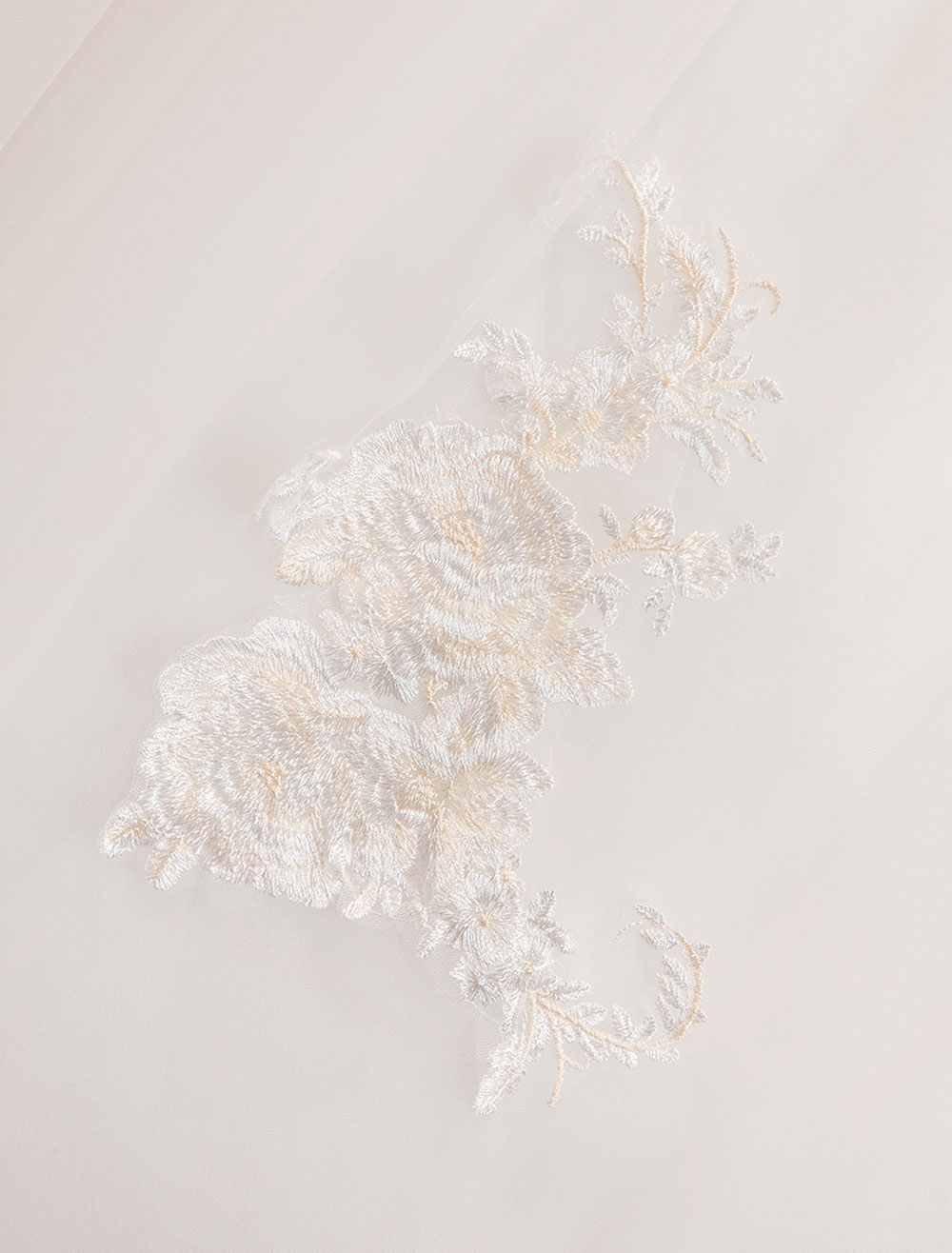 Tulle Wedding Dresses Ivory Illusion Neckline Half Sleeve Floor Length Princess Bridal Dress-newarrivaldress