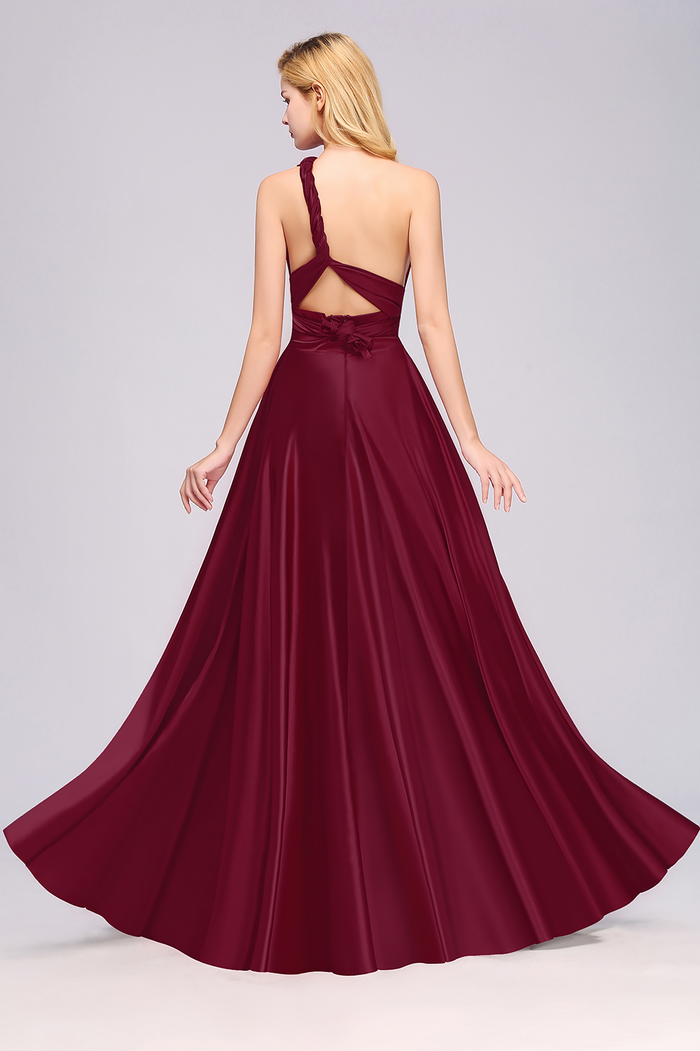 Convertible Dress Bridesmaid Dress Multi-way Twist Wrap Dress-newarrivaldress